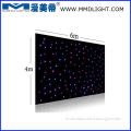 Black Fire Retardant Velvet With DMX 512 control LED Star Cloth